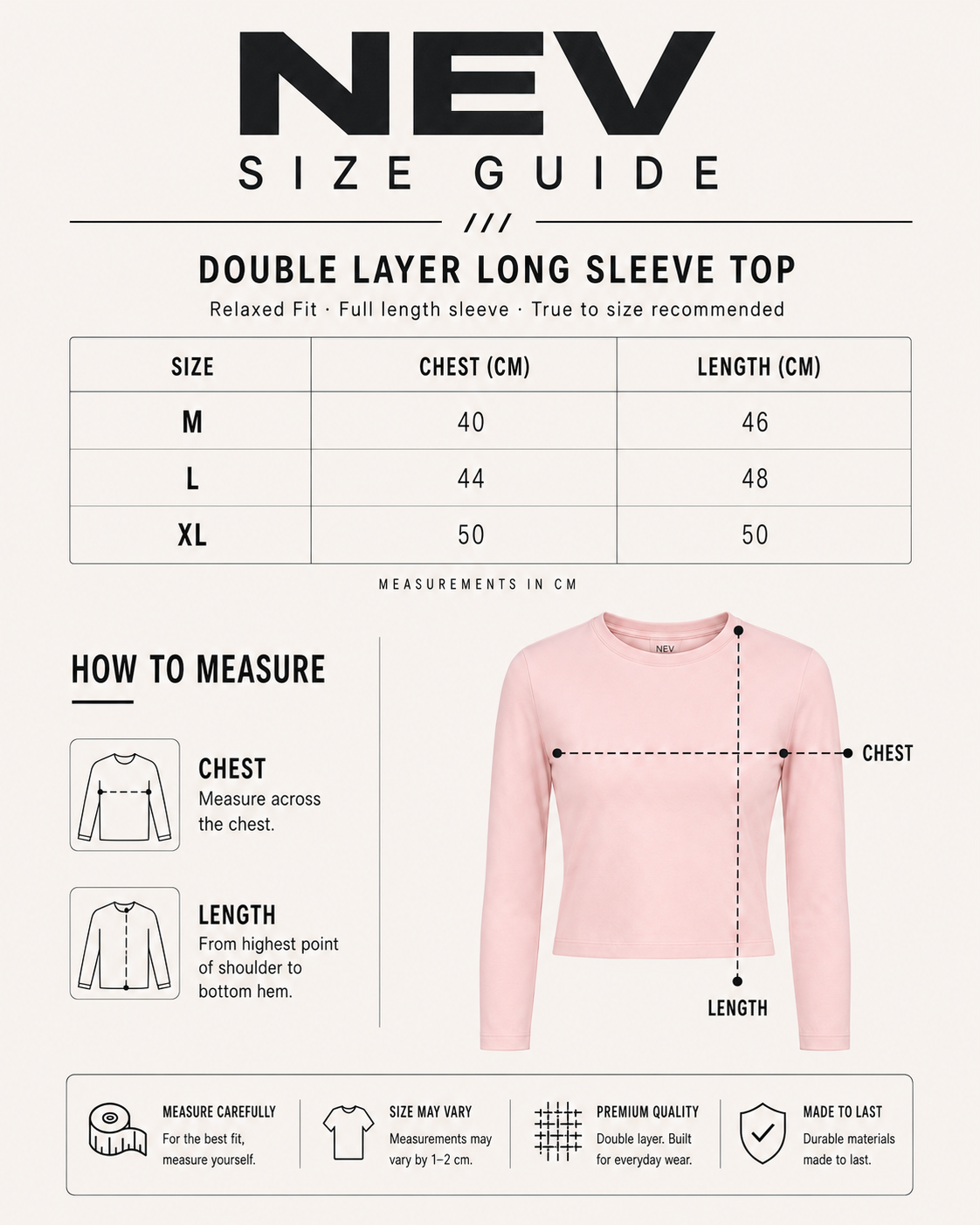 Double Layer Long Sleeve Top